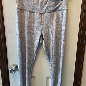 Gray High-Waisted Leggings